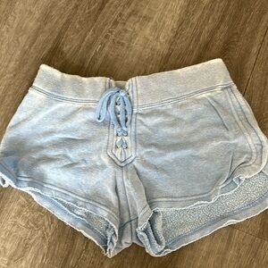 vintage havana lace up cotton shorts